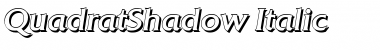 Download QuadratShadow Italic Font