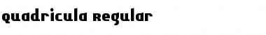 Download Quadricula Regular Font