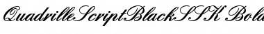 Download QuadrilleScriptBlackSSK Bold Font
