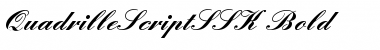 Download QuadrilleScriptSSK Bold Font