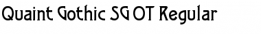 Download Quaint Gothic SG OT Font