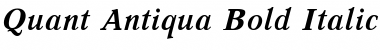 Download Quant Antiqua Bold Italic Font