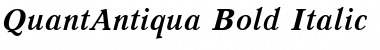 Download QuantAntiqua Bold Italic Font