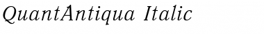 Download QuantAntiqua Italic Font