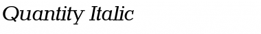 Download Quantity Italic Font Title Preview