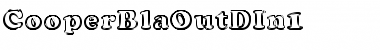 Download CooperBlaOutDIn1 Regular Font Title Preview
