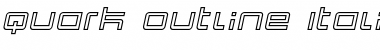 Download Quark Outline Italic Font
