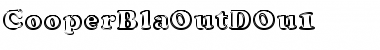 Download CooperBlaOutDOu1 Regular Font Title Preview