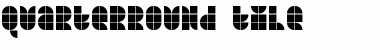Download Quarterround Tile Font Title Preview
