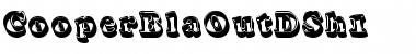 Download CooperBlaOutDSh1 Regular Font Title Preview