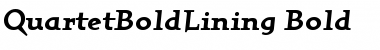 Download QuartetBoldLining Bold Font