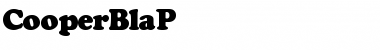 Download CooperBlaP Regular Font Title Preview