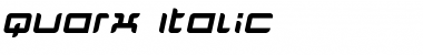 Download Quarx Italic Font
