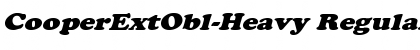 Download CooperExtObl-Heavy Regular Font Title Preview