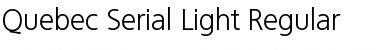 Download Quebec-Serial-Light Regular Font