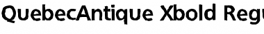 Download QuebecAntique-Xbold Regular Font