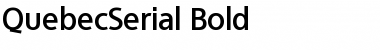 Download QuebecSerial Bold Font