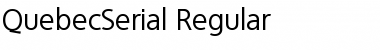 Download QuebecSerial Regular Font