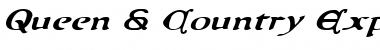 Download Queen & Country Expanded Italic Font