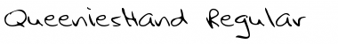Download QueeniesHand Regular Font Title Preview