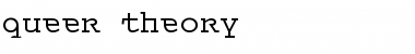 Download Queer Theory Regular Font Title Preview