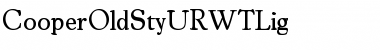 Download CooperOldStyURWTLig Regular Font Title Preview