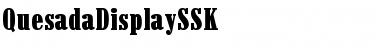 Download QuesadaDisplaySSK Regular Font