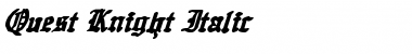 Download Quest Knight Italic Font