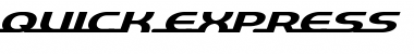 Download quick express Font Title Preview