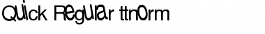 Download Quick Regular Font Title Preview