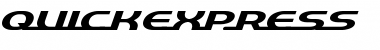 Download QuickExpress Regular Font Title Preview