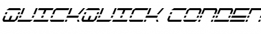 Download QuickQuick Condensed Italic Condensed Italic Font Title Preview