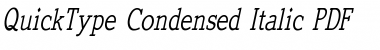 Download QuickType Condensed Italic Font Title Preview