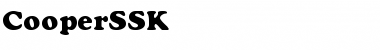 Download CooperSSK Regular Font Title Preview