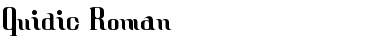 Download Quidic Roman Font Title Preview