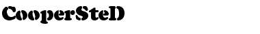 Download CooperSteD Regular Font Title Preview