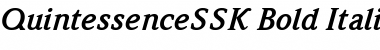 Download QuintessenceSSK Bold Italic Font
