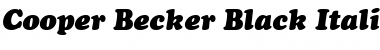 Download Cooper Becker Black Italic Font Title Preview