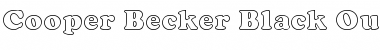 Download Cooper Becker Black Outline Regular Font Title Preview