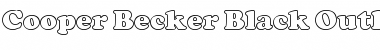 Download Cooper Becker Black Outline P Regular Font Title Preview
