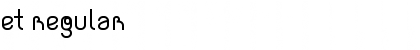 Download et Regular Font Title Preview