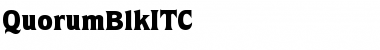 Download QuorumBlkITC Medium Font