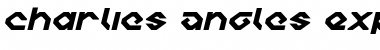 Download Charlie's Angles Expanded Italic Expanded Italic Font Title Preview