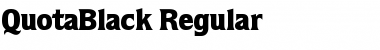 Download QuotaBlack Regular Font