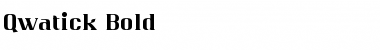 Download Qwatick Bold Font Title Preview