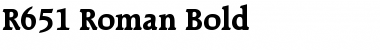 Download R651-Roman Bold Font