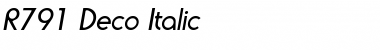 Download R791-Deco Italic Font
