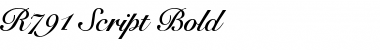 Download R791-Script Bold Font
