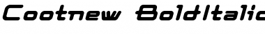 Download Cootnew BoldItalic Font Title Preview