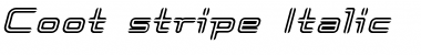 Download Coot_stripe Italic Font Title Preview